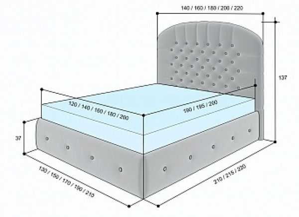 Кровать Lonax Венеция (Венеция)